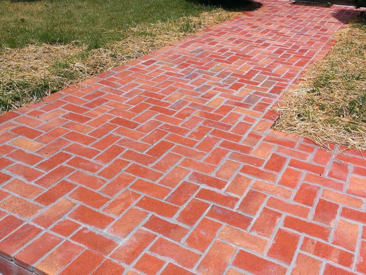Exterior upgrade detail - paver pattern in Bristol, TN